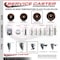 Service Caster 4 Inch High Temp Glass Filled Nylon 58 Inch Threaded Stem Caster with Brake SCC-TS20S414-GFNSHT-TLB-58212 - alternate 4